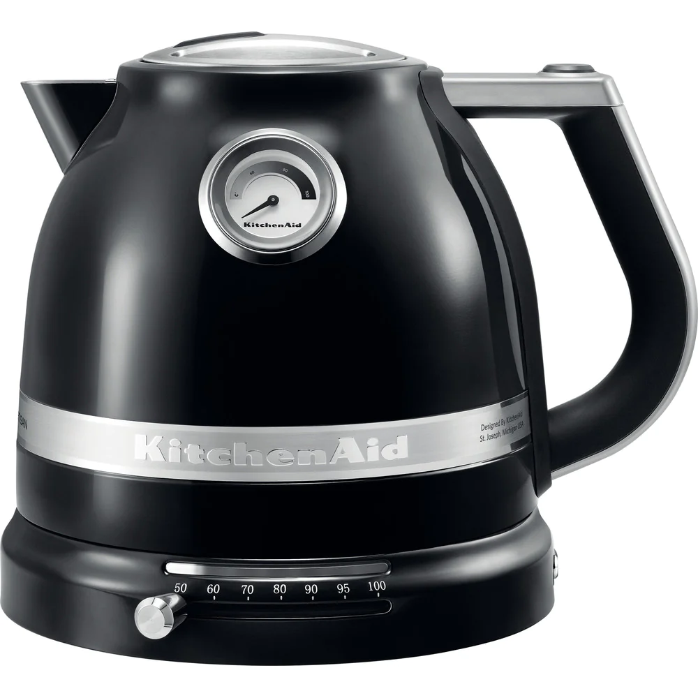 bouilloire électrique de 1,5L 2400W noir onyx argent Kitchenaid