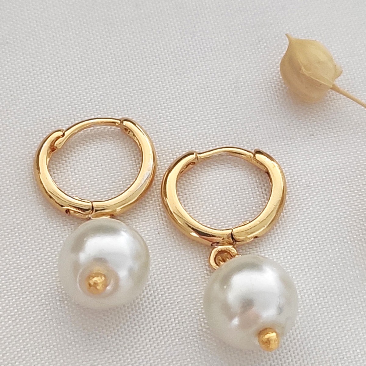 Boucles d'oreilles - Laiton plaqué or
