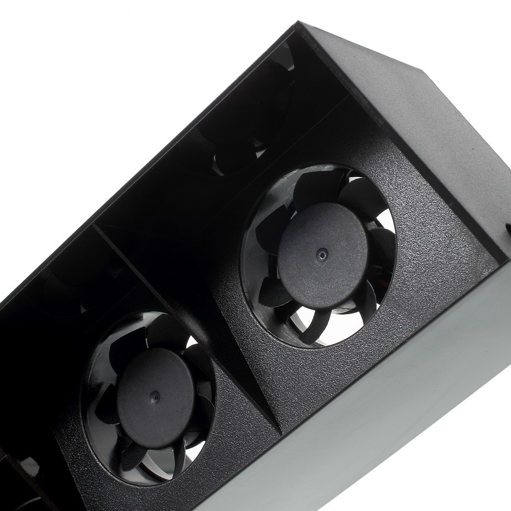 Sony PlayStation PS4 Kühler Halterung mit 5 aktiven Tubo Lüftern und automatischer (Auto On/Off Funktion)- Schwarz