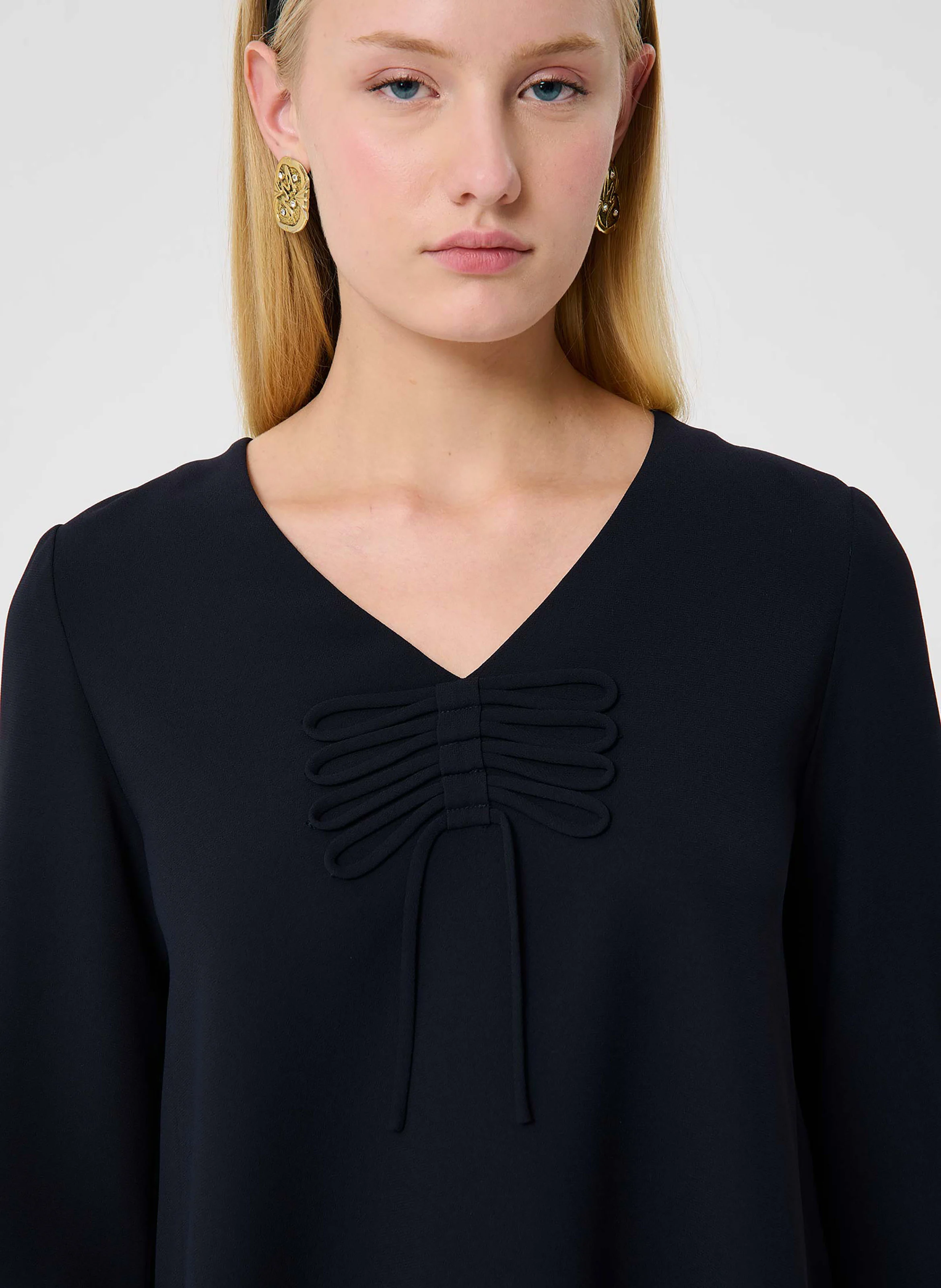 ROLIE - Robe courte col V | Bleu