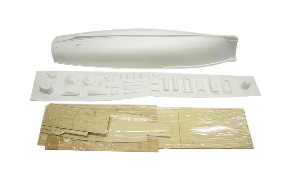 Bausatz Forschungsschiff Calypso, 940 mm 1:45<br>Vorbildgetreuer Ozeanforschungsschiff Modellbausatz
