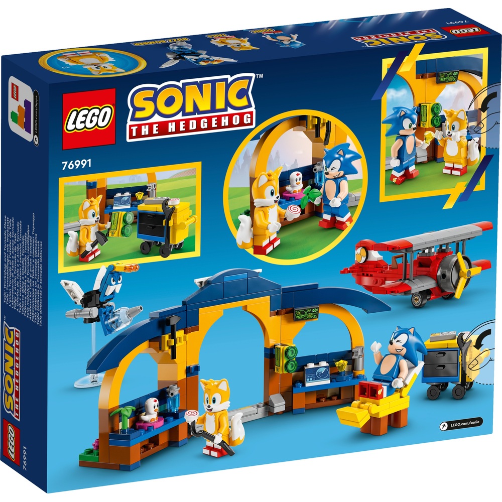 LEGO Sonic the Hedgehog 76991 Tails Werkstatt und Tornado-Flugzeug Bauset