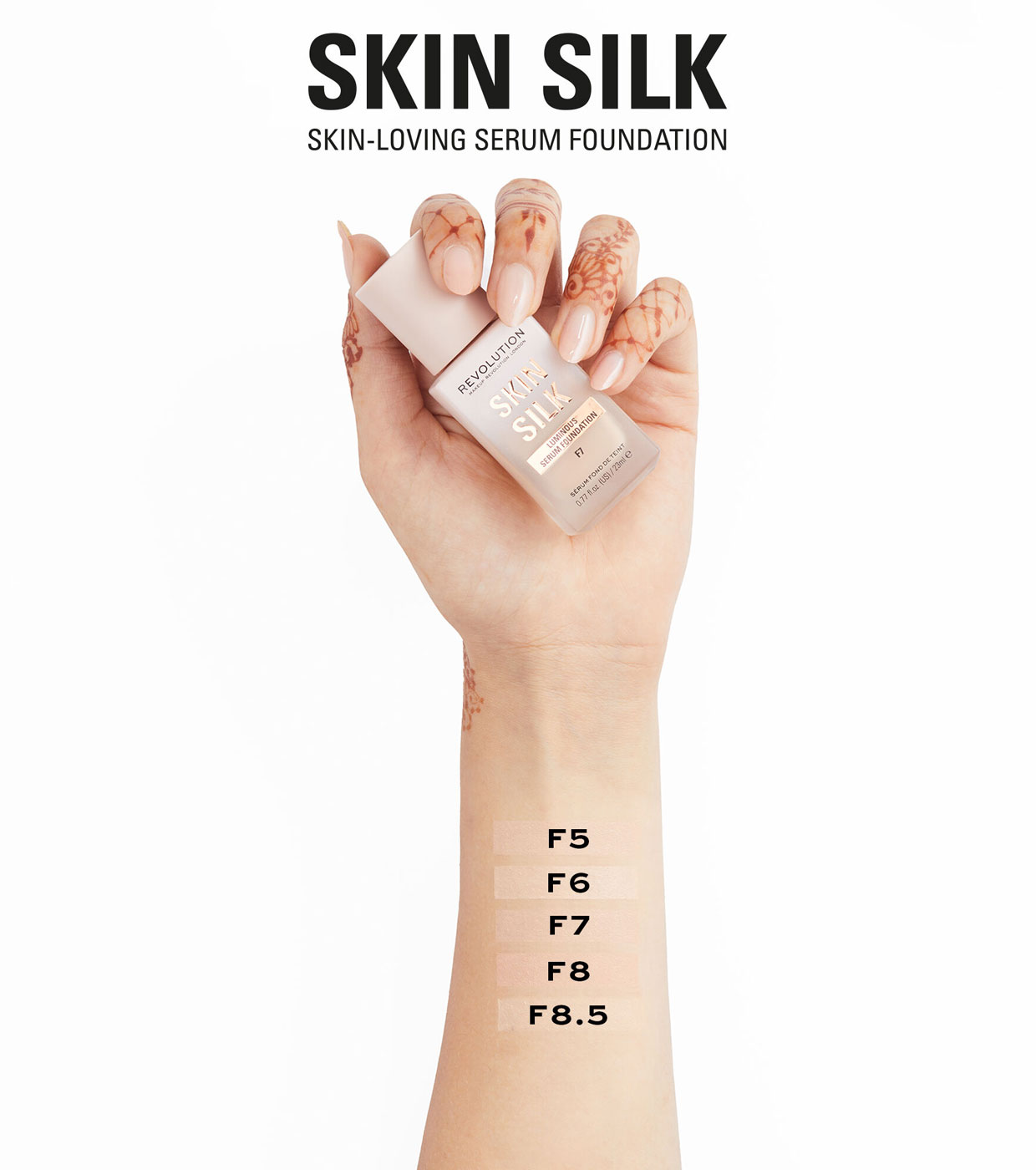 Revolution - Base de maquiagem Skin Silk Serum Foundation - F7