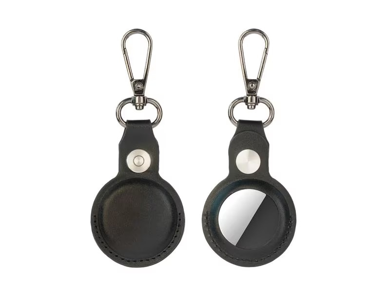(4er Set) Apple AirTag Leder Hülle Schlüsselanhänger mit Karabinerhaken (4S540567)