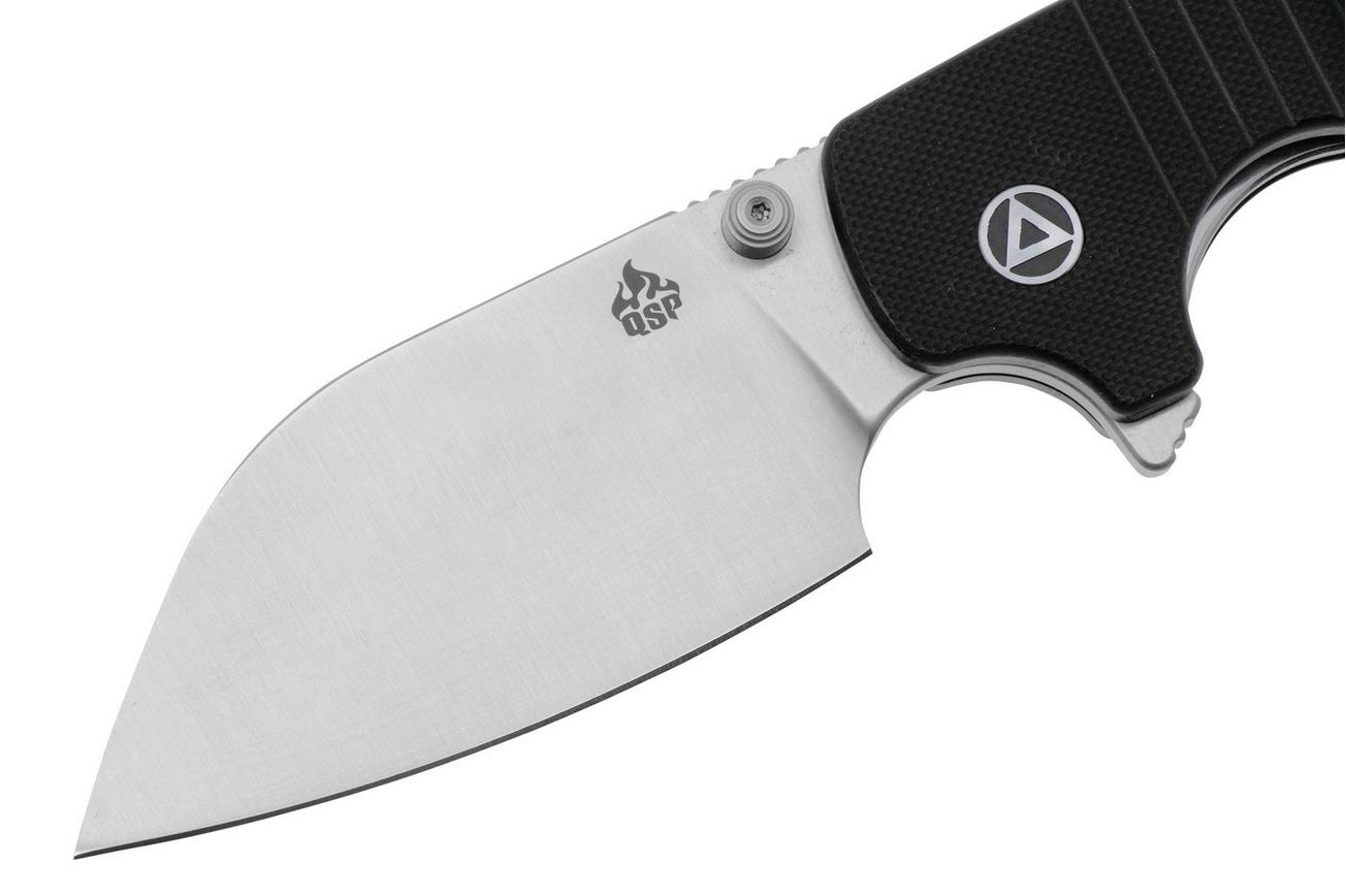 QSP Knife Chefmaster 163-A1, Satin 14C28N, Black G10, zakmes, Keanu Alfaro design