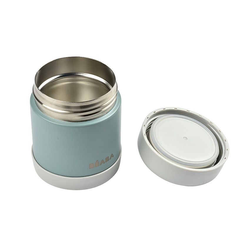 Bouteille isotherme thermo-portion en inox 300 ml - Light Mist/Eucalyptus Green - Ecru