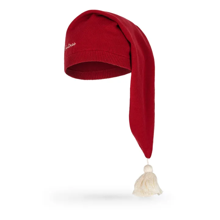 Konges Sløjd Bonnet de Noël en coton bio | Rouge