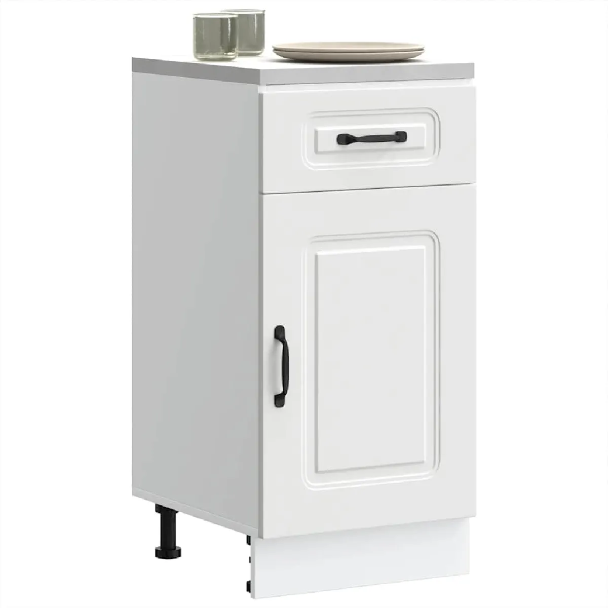 vidaXL Armoire cuisine Kalmar Blanc Bois Ingénierie