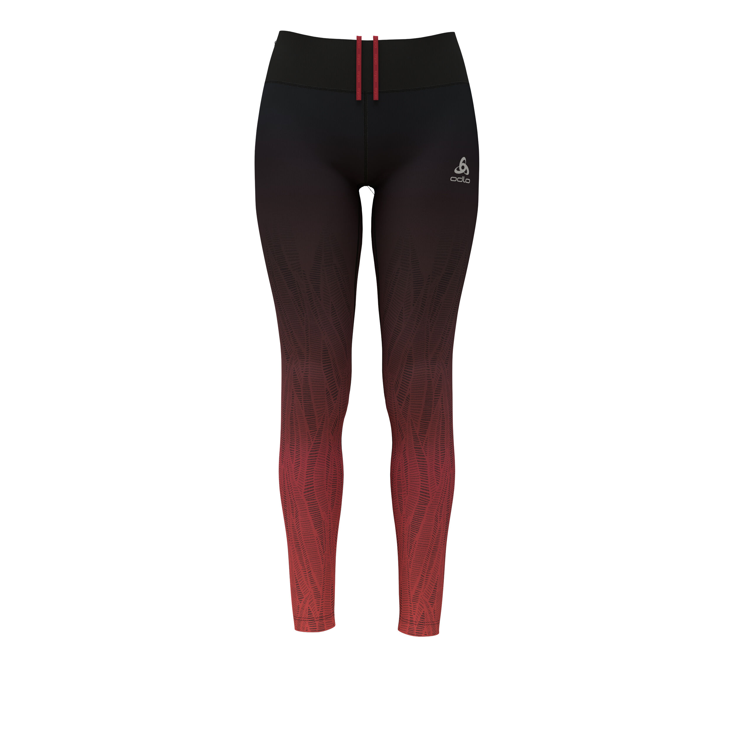Odlo Print Collant Tight Femmes - Rouge