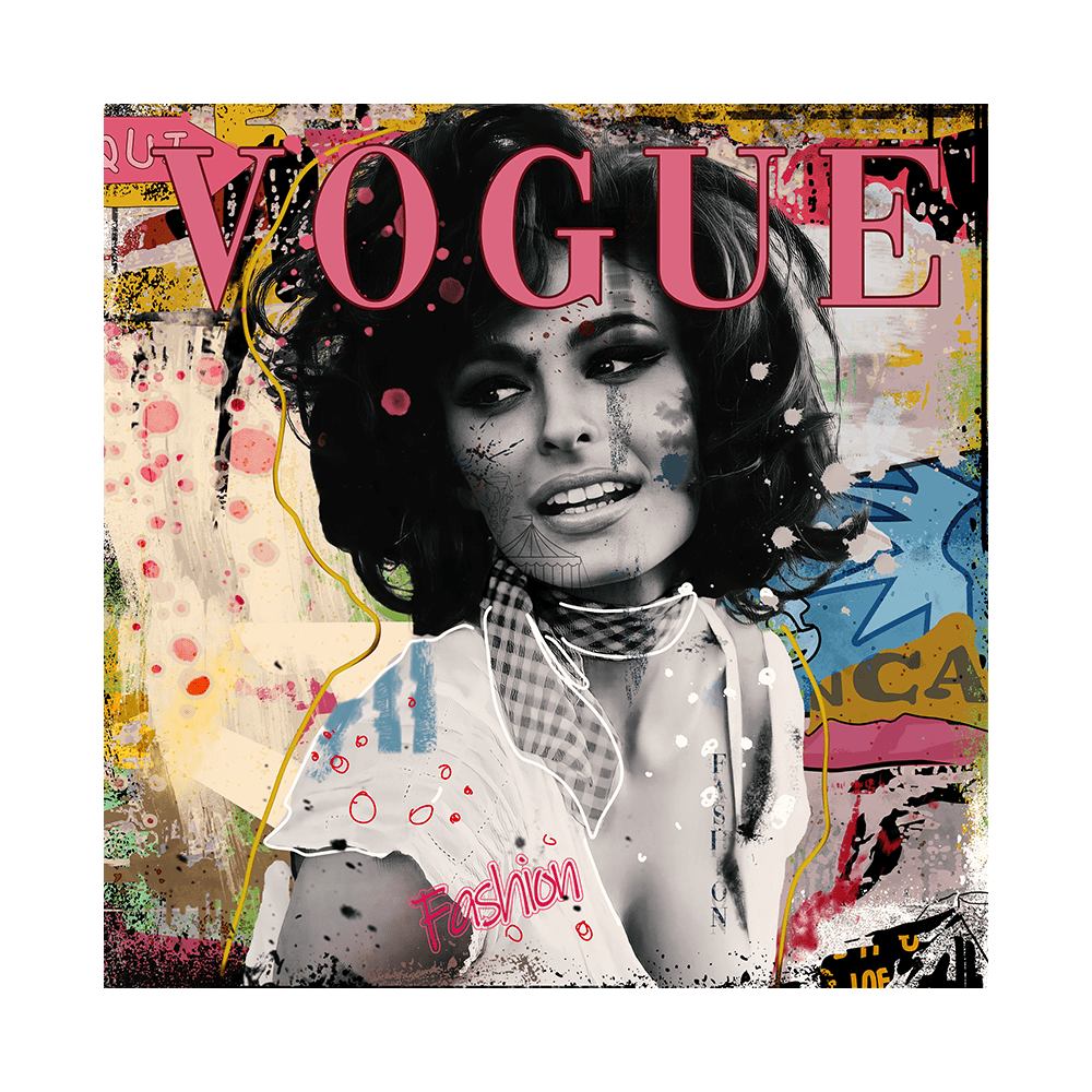 Schilderij Vogue Fashion CP-002 Canvas Art B120 x H120 cm