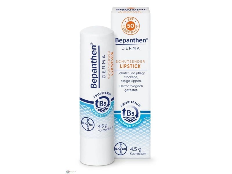 Bepanthol Derma Lipstick SPF50 1 Stück Schützender Lipstick bei trockenen und rissigen Lippen