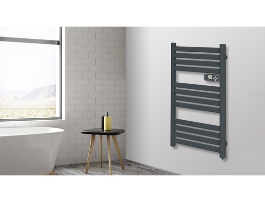 CARRERA - Sèche-serviette sec lames plates anthracite - 500w
