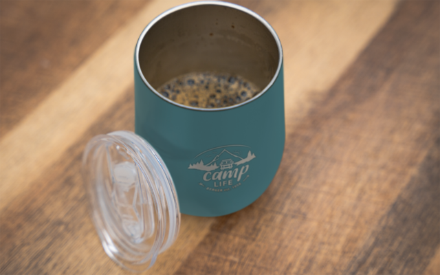 Camplife Edelstahl Thermo-Trinkbecher mit Deckel 360 ml