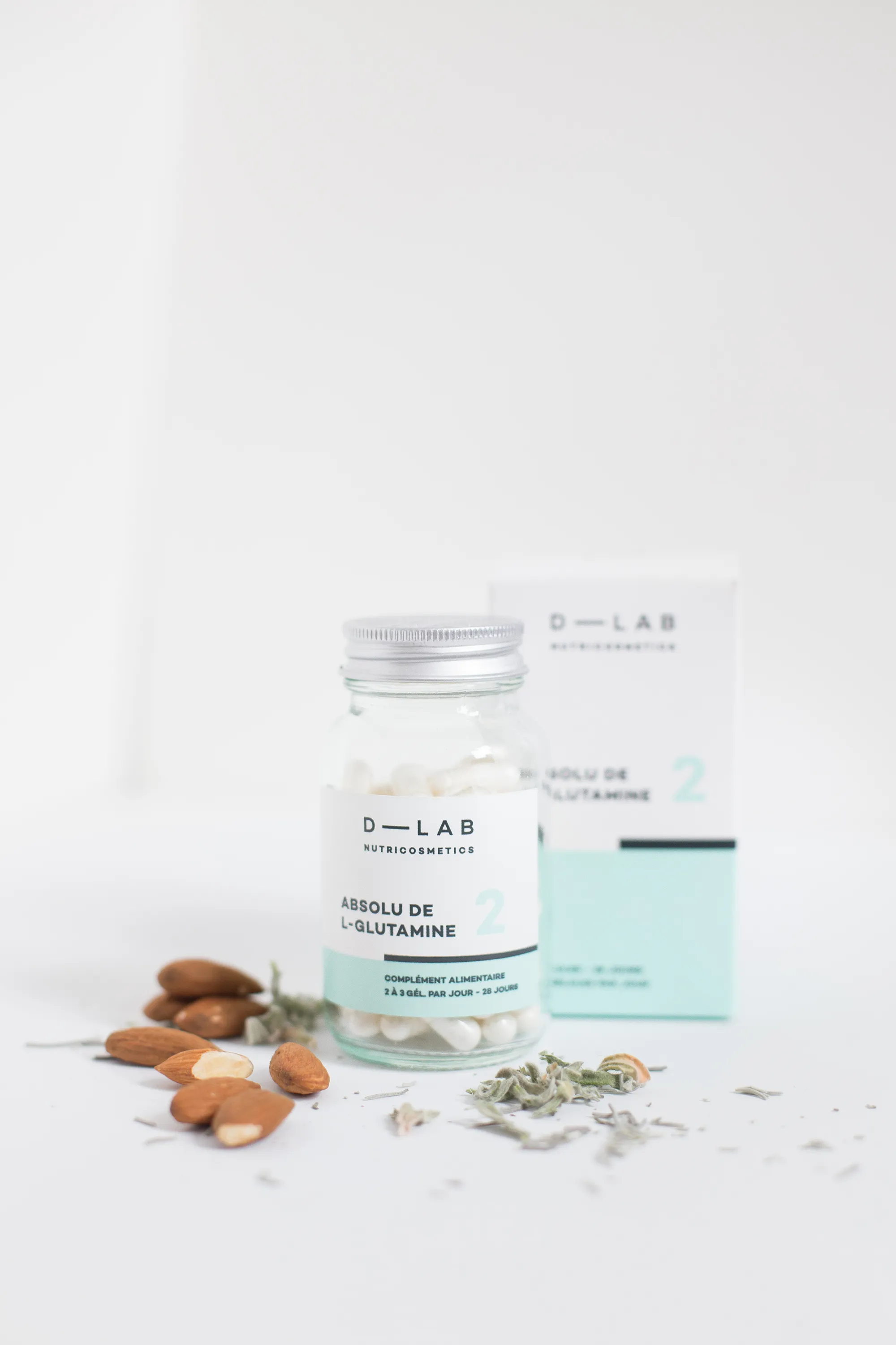 D-LAB Nutricosmetics Complément alimentaire digestion Absolu de L-Glutamine-138 g