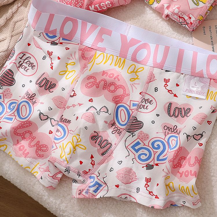 Pancherry - Cartoon Print Boxershorts / Set
