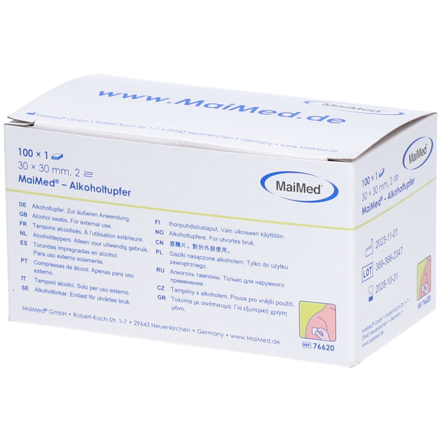 MaiMEd® Alkoholtupfer 30 x 30 mm
