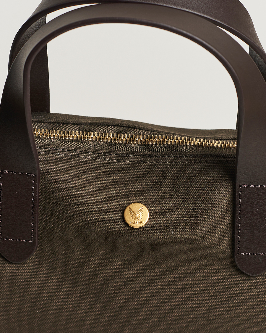 Mismo M/S Canvas Shopper Army/Dark Brown