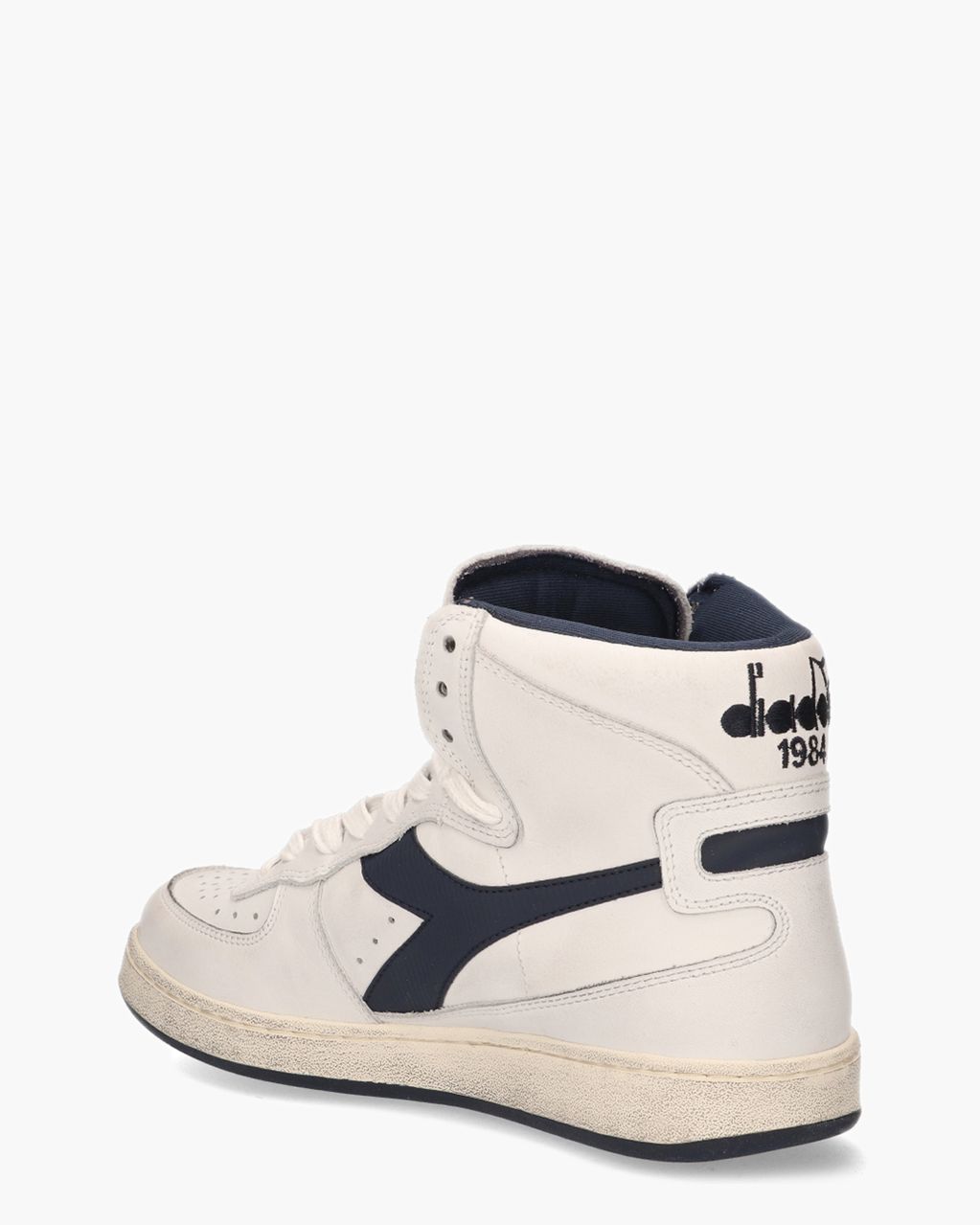 Diadora Heritage Mi Basket Used Wit/Donkerblauw Herensneakers