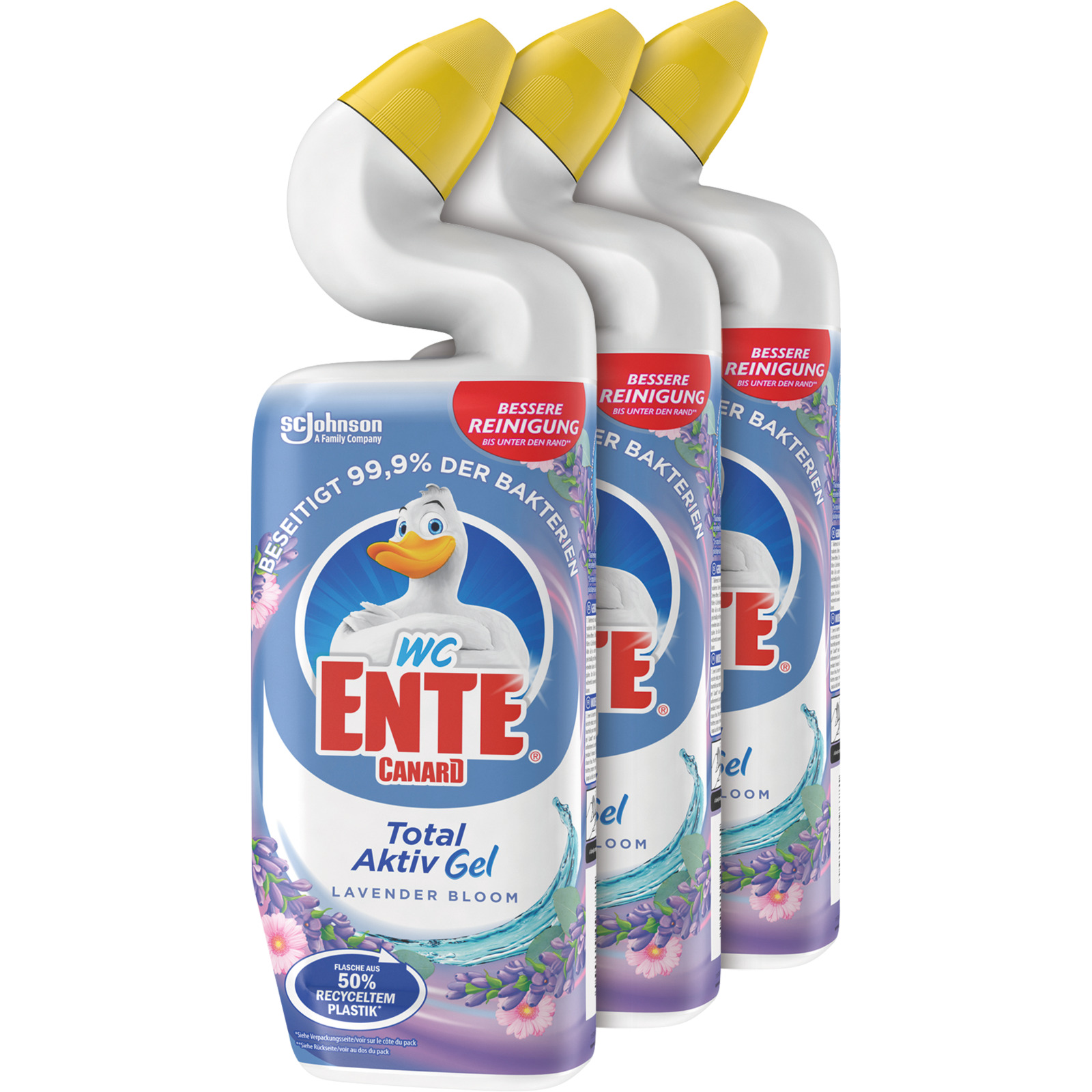 WC Ente Total Aktiv Gel Lavender Bloom 3 x 750 ml