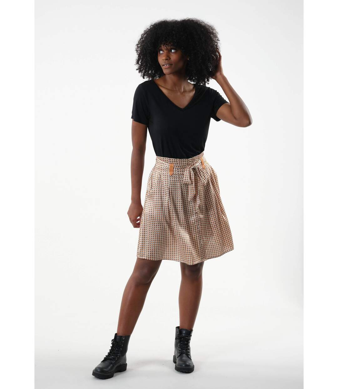 Jupe courte forme patineuse JANELLE