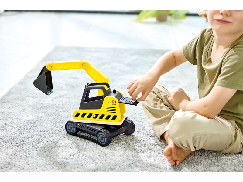Hape Baustellenfahrzeug Schaufelbagger Fördert kreatives Spielen