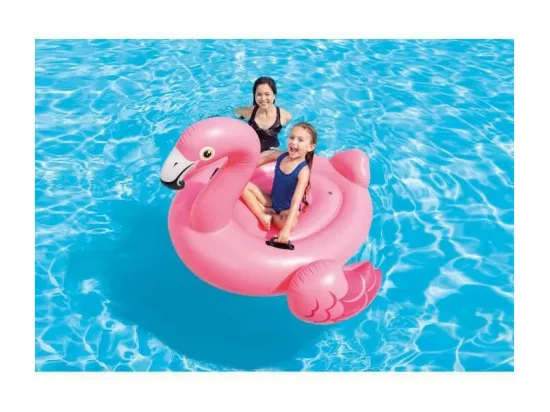 Flamant Rose Gonflable à Chevaucher 142cm Rose