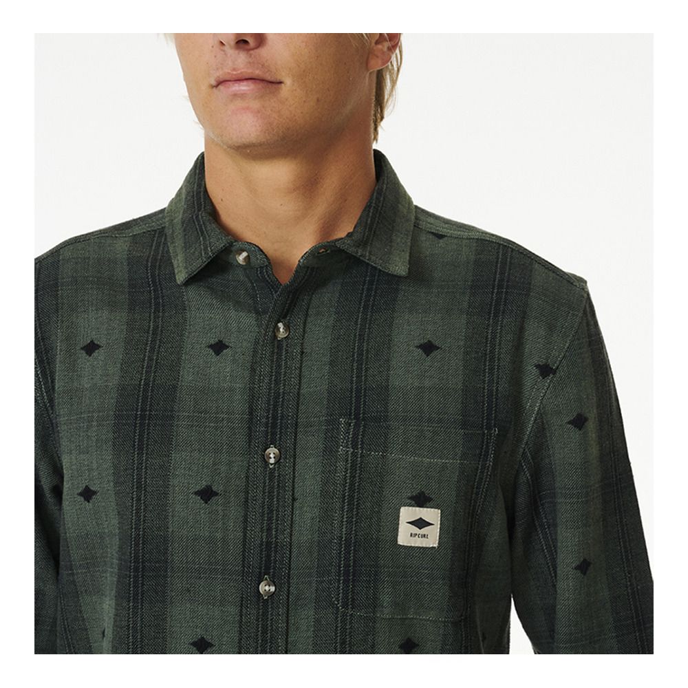 Rip Curl QUALITY SURF PRODUCTS FLANNEL - Chemise Homme washed green