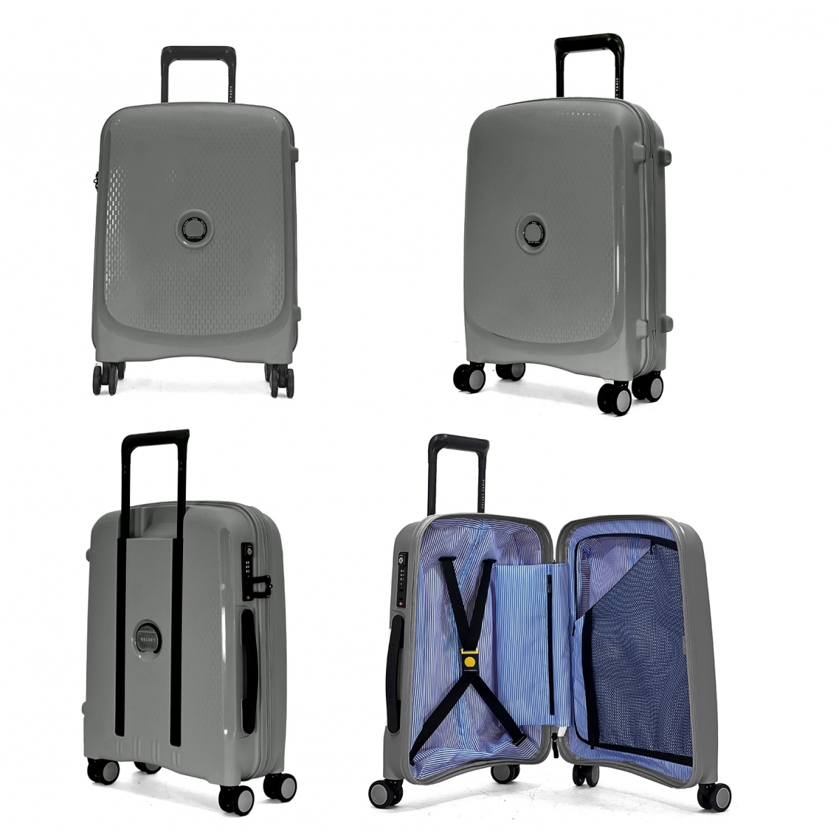 Delsey Lot 2 valises rigides Delsey Beaumont cabine 55cm et soute extensible 71cm TSA