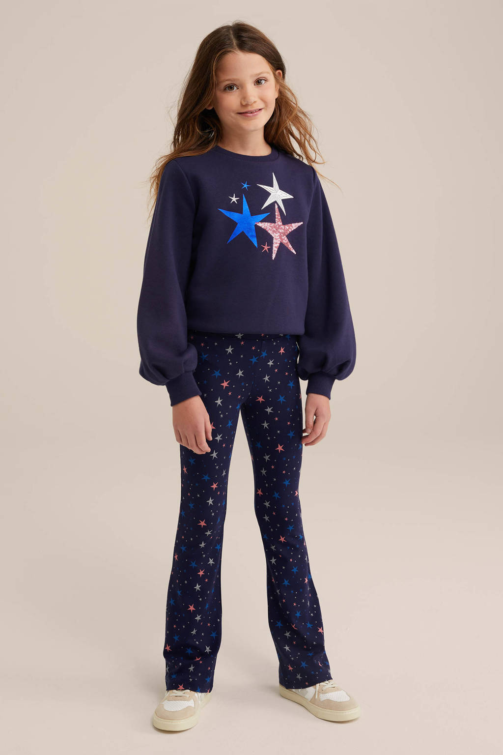 WE Fashion broek met all over print