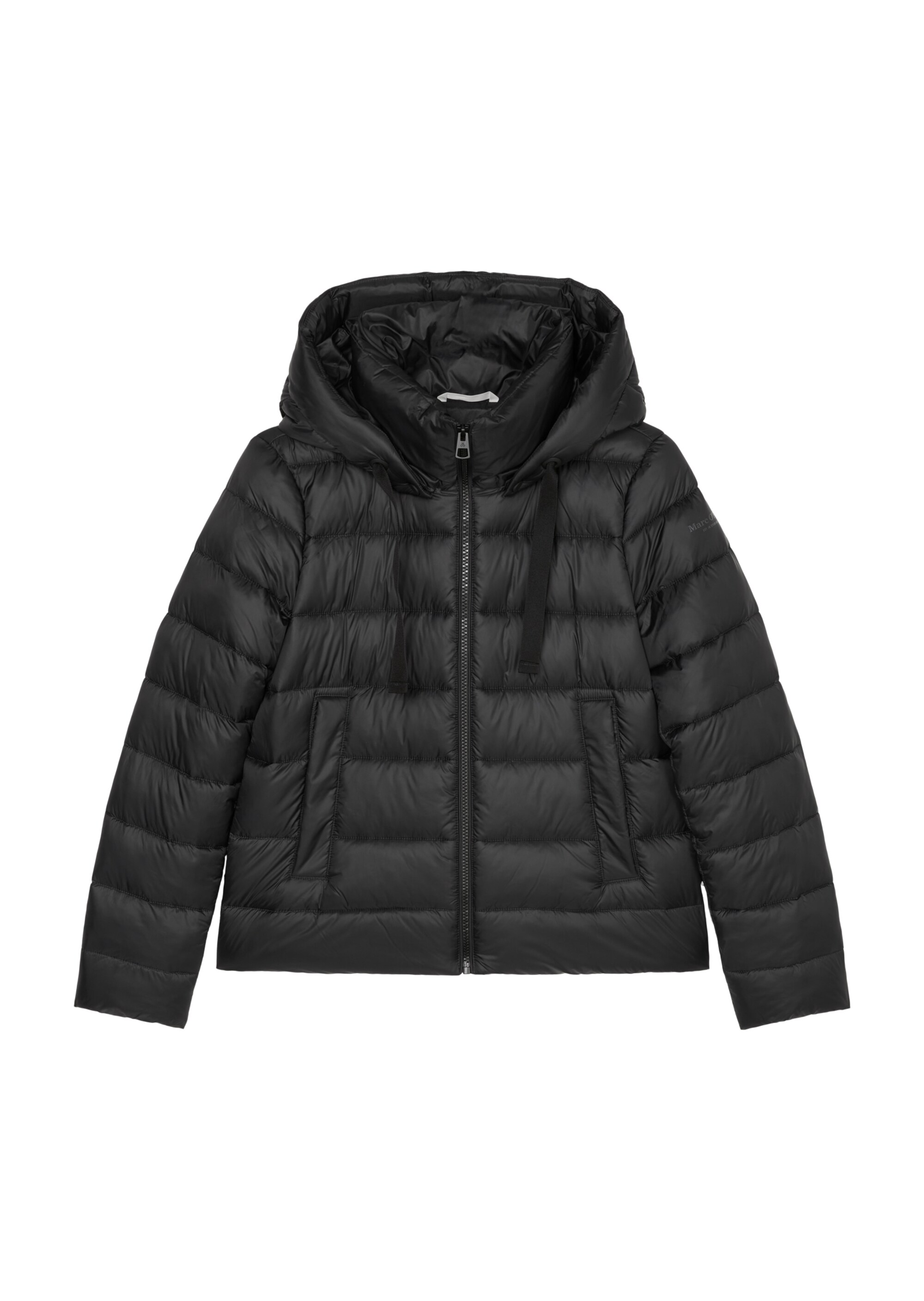 Leichte Kapuzen-Steppjacke regularaus recycelten Materialien