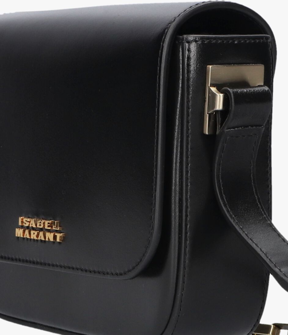 zwarte isabel marant schoudertas lizza small