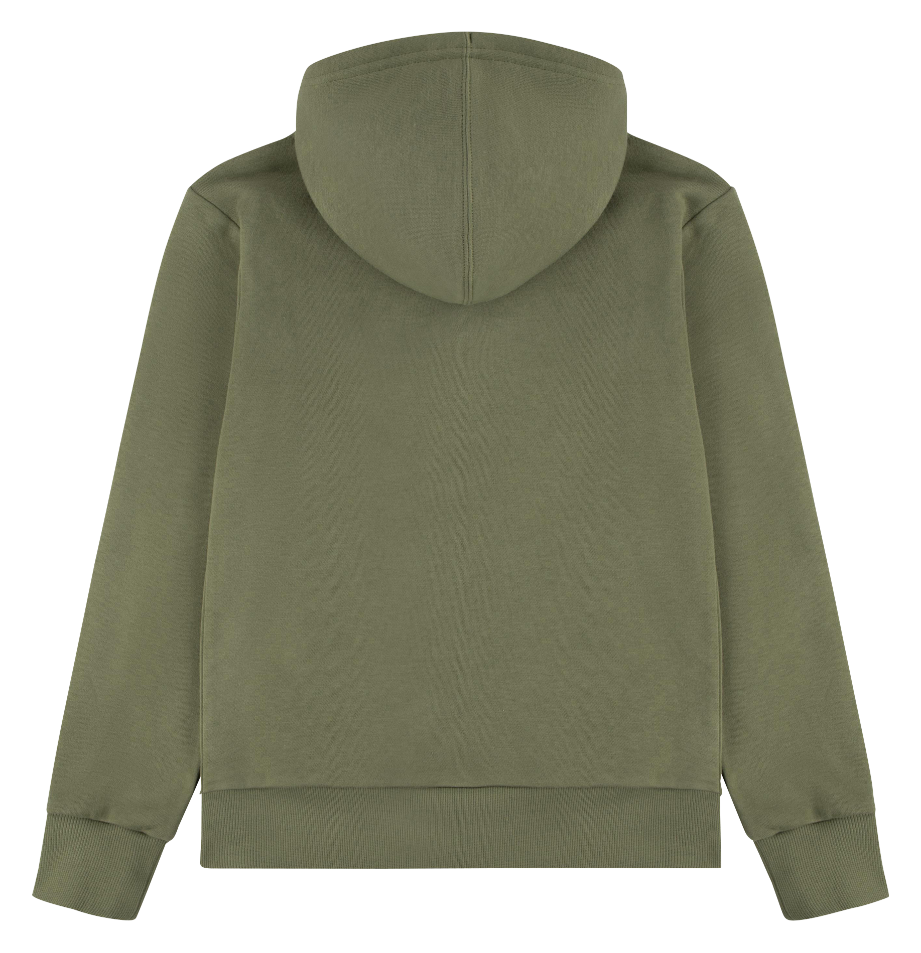 Sweat à capuche droit en coton mélangé | Vert