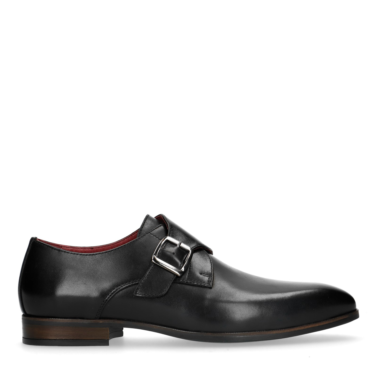 Zwarte leren gespschoenen
