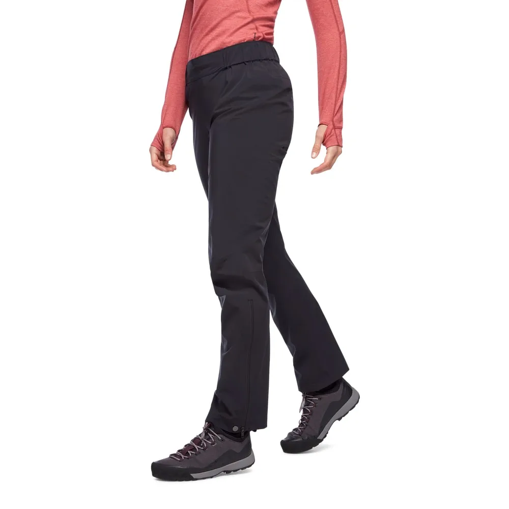 Black Diamond Women's Stormline Stretch Rain Pants Black