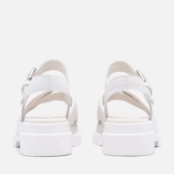 Sandale à brides croisées London Vibe pour femme en blanc