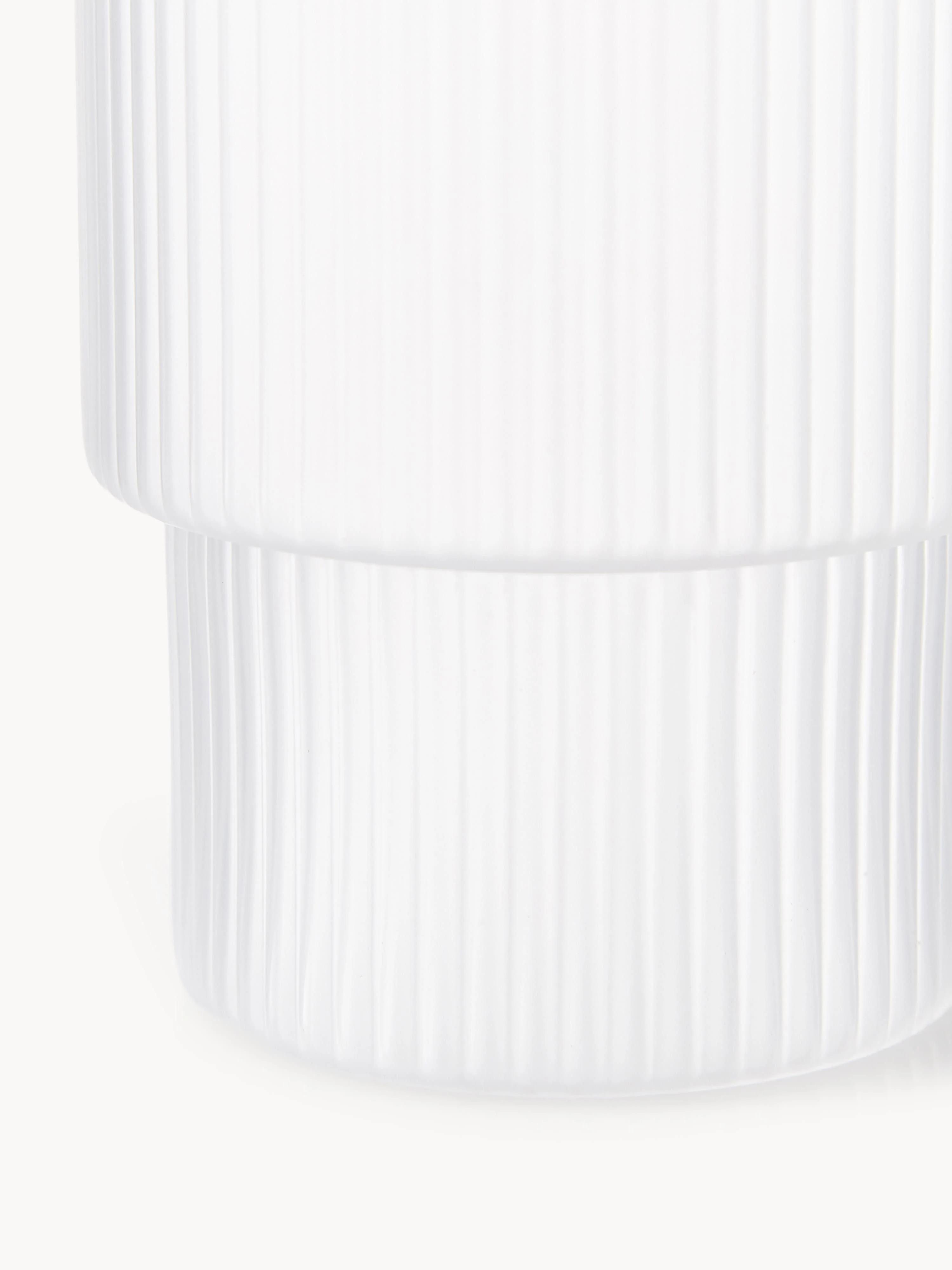 Mondgeblazen tumblers Ripple met groefreliëf, 4-delig