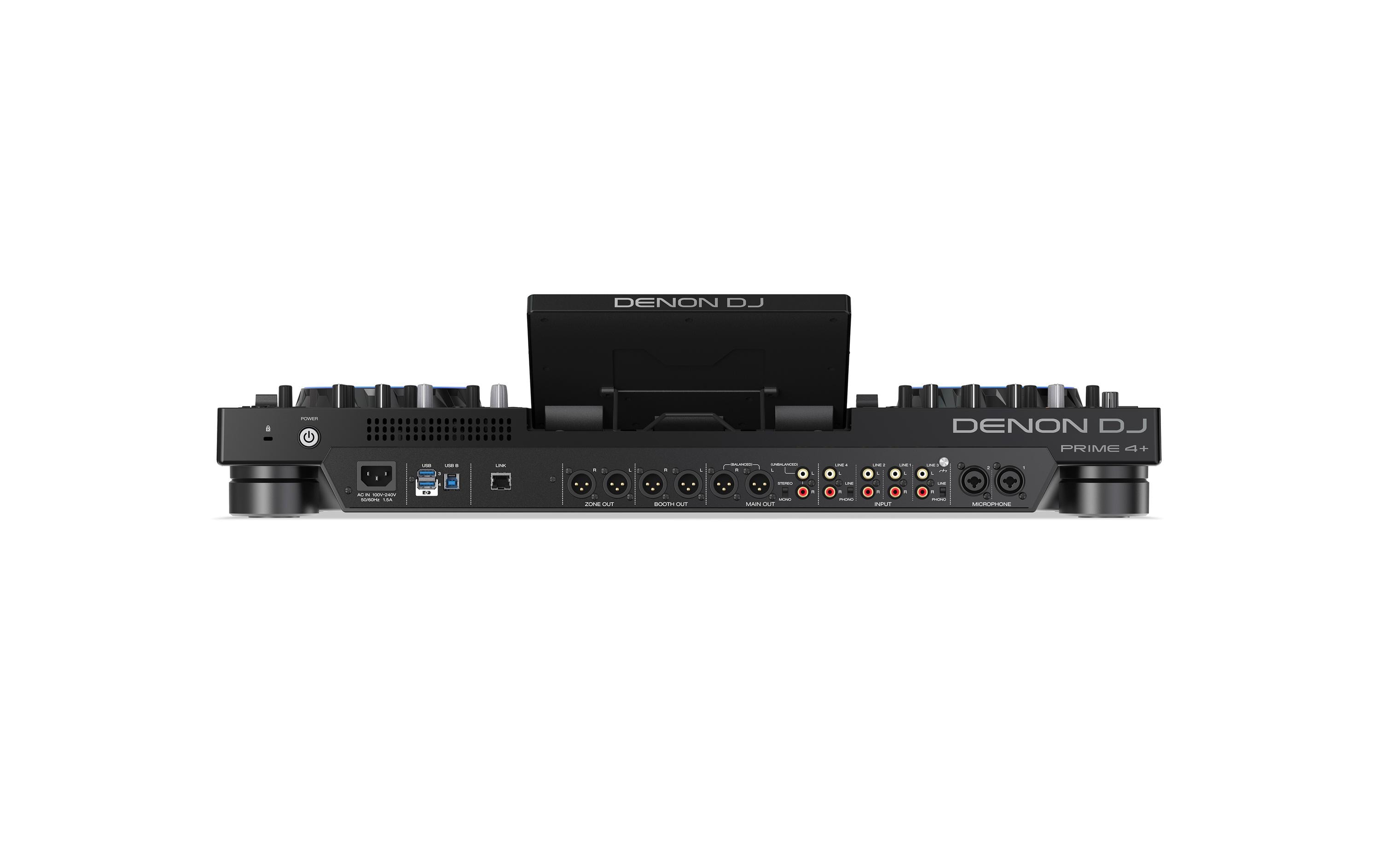 DJ-Controller Prime 4+<br>4-Deck Standalone-DJ-Controller mit Stems