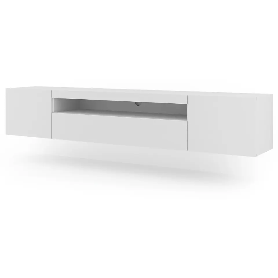 AURA TV-meubel 200 cm universeel mat wit