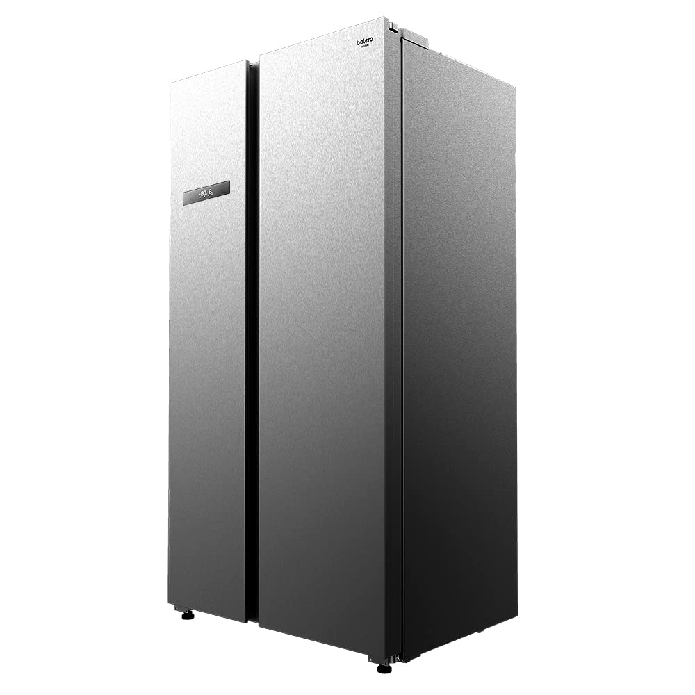 Cecotec Réfrigérateur américain 2 portes Bolero CoolMarket SBS 592 INOX. 592 litres, 177,5 cm de haut et 91 cm de large, faible consommation, moteur o