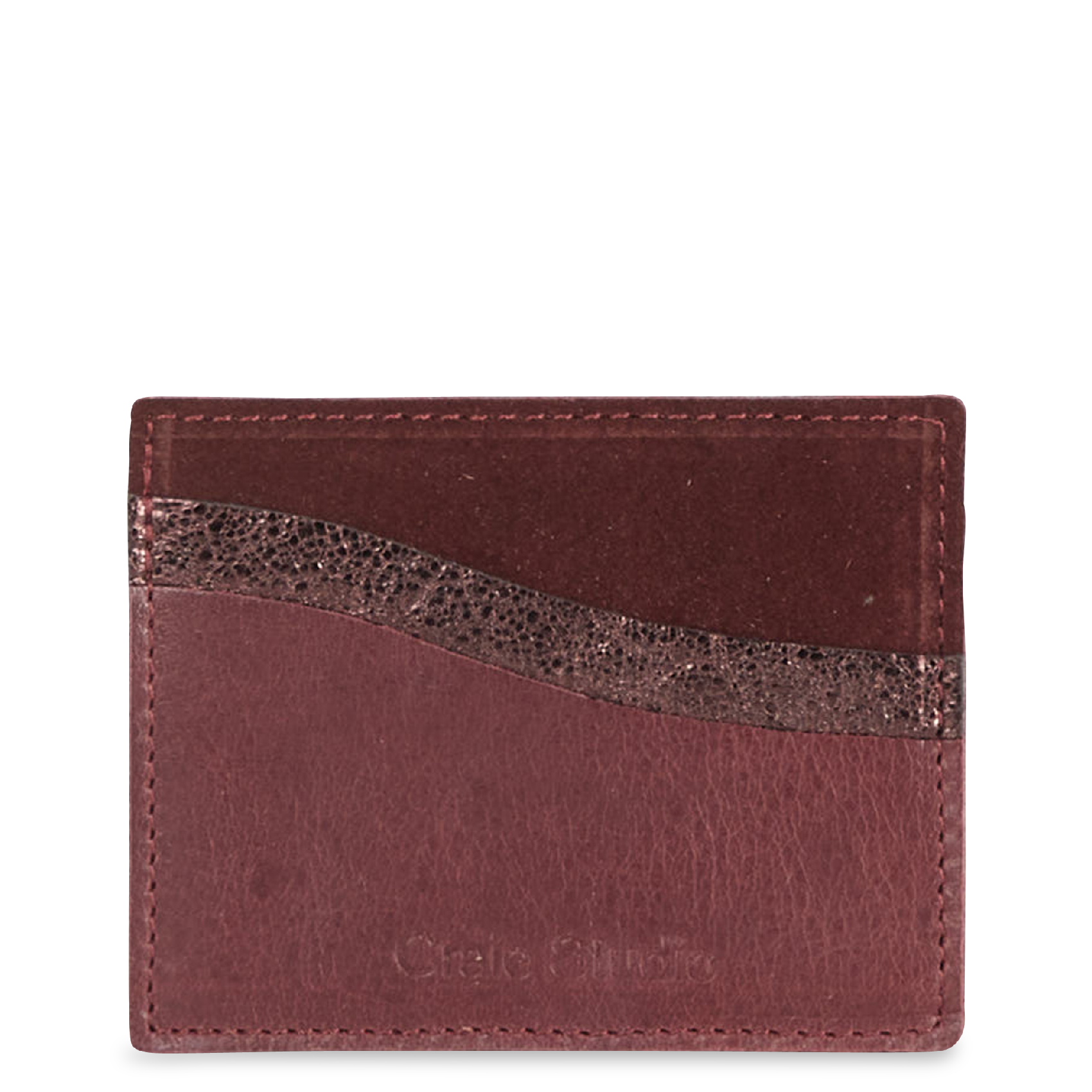 MINUS - Porte-cartes en cuir| Marron