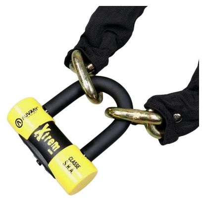 Antivol Chaîne Auvray Xtrem 1m   Cadenas Xtrem Mini 13mm