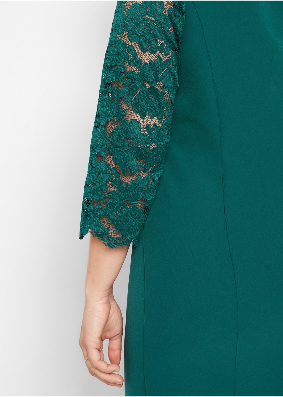 Robe blazer avec manches en dentelle