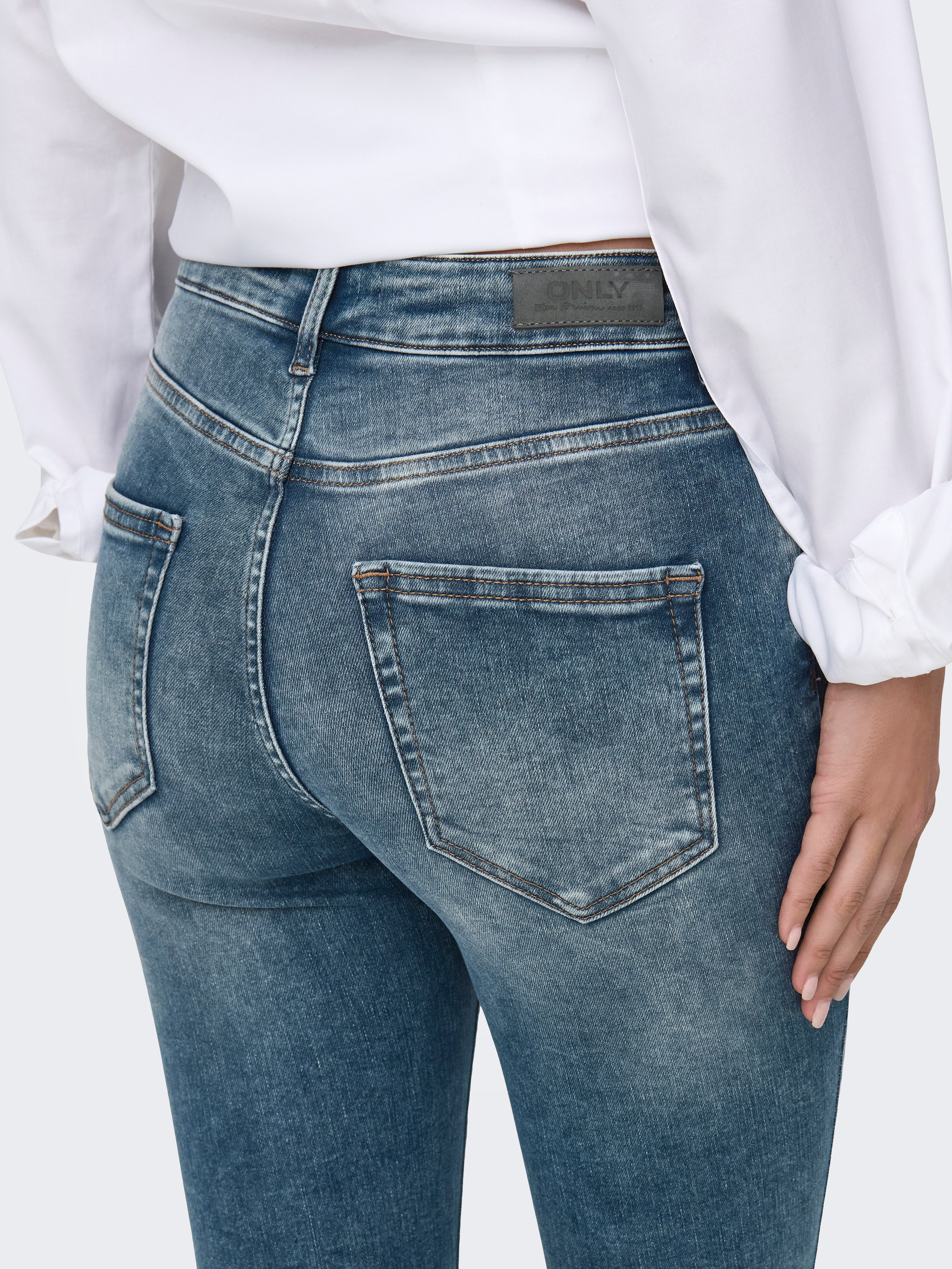 ONLBLUSH Mittlere Taille Skinny Fit Jeans Special Blue Grey Denim