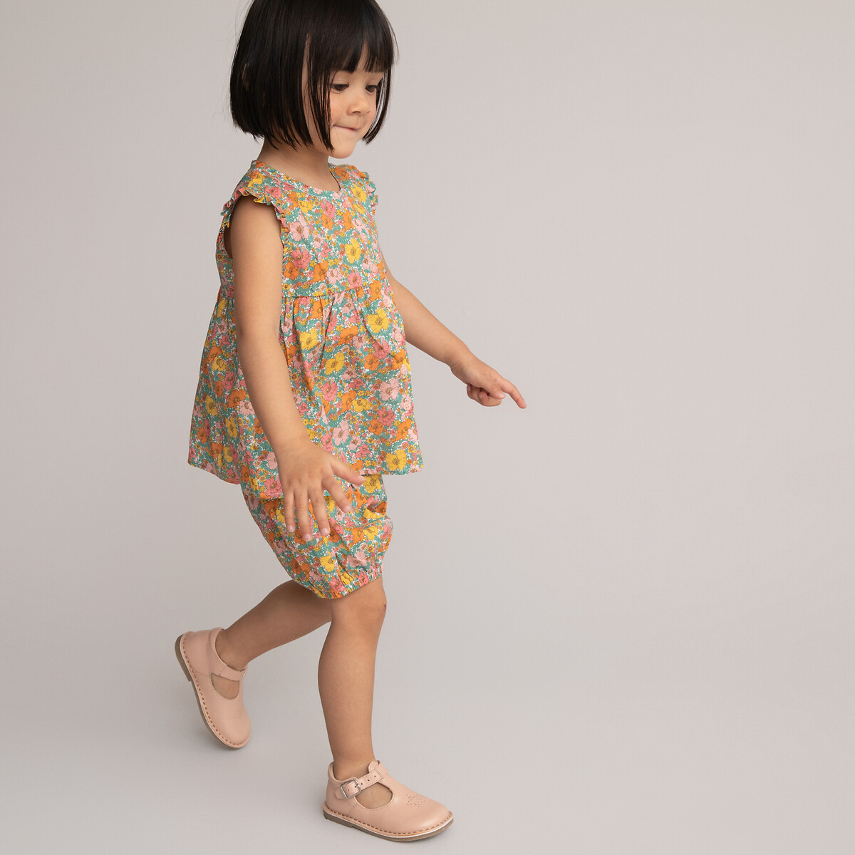 COLEÇÃO LA REDOUTE<br>Conjunto de blusa e calcinha, tecido Liberty Fabrics