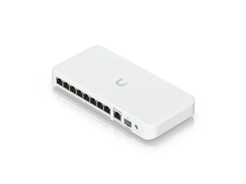 Ubiquiti UniFi Flex 2.5G PoE - Switch - Administreret - 8 x 2.5GBase-T   1 x 10Gb Ethernet   1 x 10Gb Ethernet SFP  - desktop, væg-monterbar, DIN monterbar på skinne - PoE   AC-Adapter Sold Separately