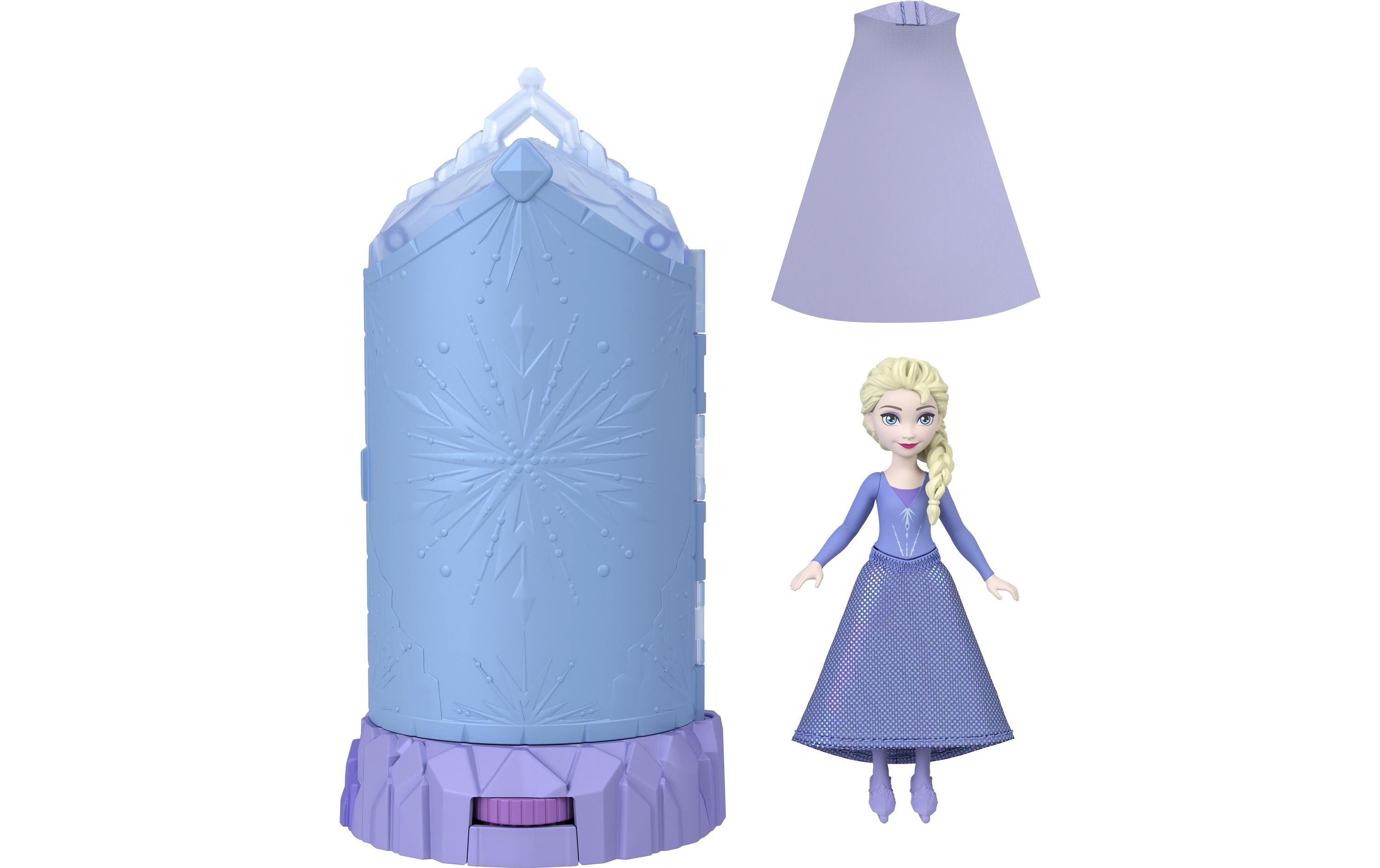 Spielset Eiskönigin Eisschloss-DrehüberraschungSpielset mit kleiner Puppe