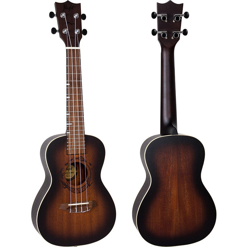 Flight Gemstone Series DUC380 Amber concert ukelele met gigbag