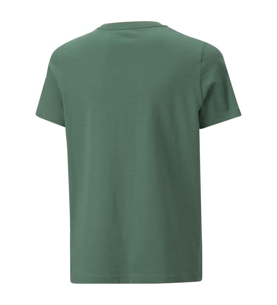 Puma Camiseta Essentials+ Two-Tone Logo verde