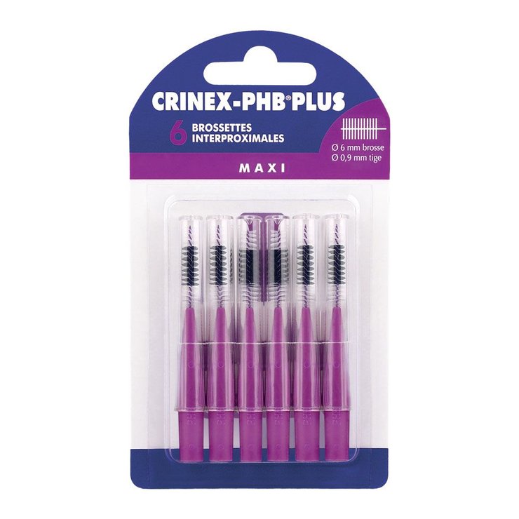 Brossettes Interdentaires Maxi X6 Phb Plus Crinex
