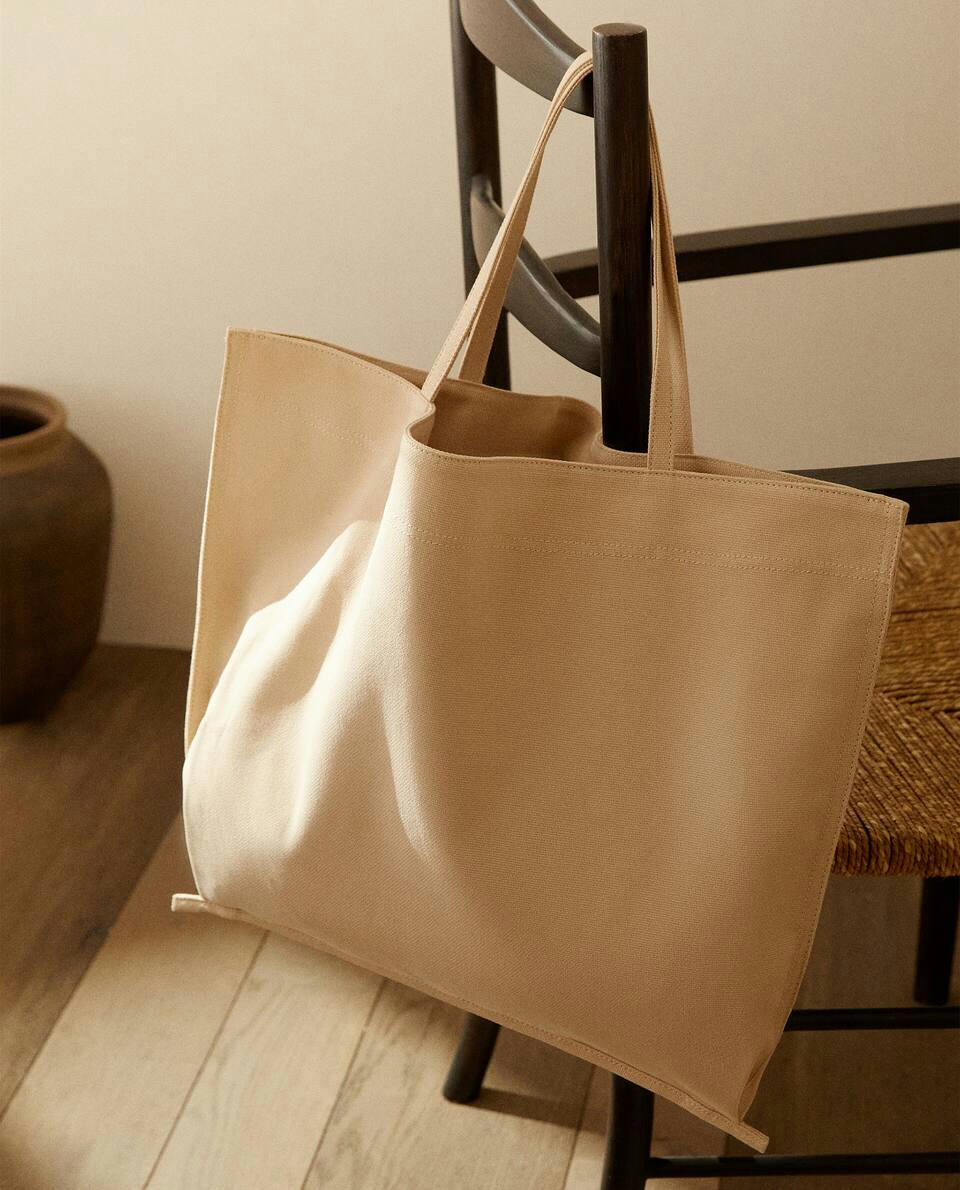 BOLSA TOTE DE TECIDO MÉDIA